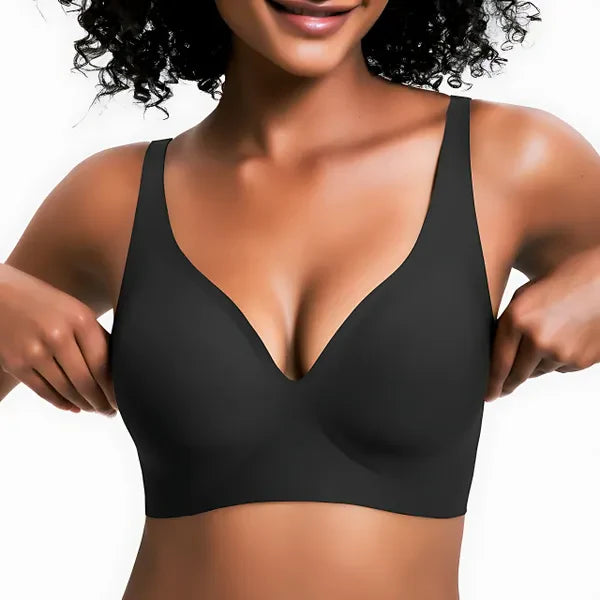 Seamless Wire-Free Lift Bra with Jelly Support Strips